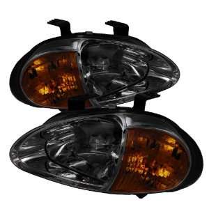  Honda Honda Del Sol 1Pc Headlights/ Head Lamps   Smoked 