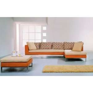 Microfiber Fabric Sectional Sofa Set   Alexandra Fabric Sectional with 