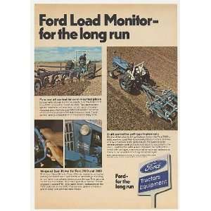  1974 Ford Blue 7000 Load Monitor Tractor Plows Print Ad 