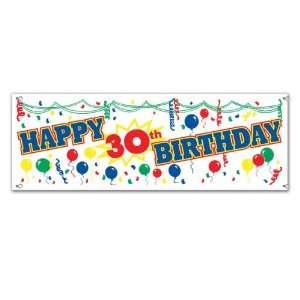  Happy 30th Birthday Sign Banner Case Pack 60