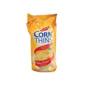 Real Foods Corn Thins Tasty Cheese Grocery & Gourmet Food