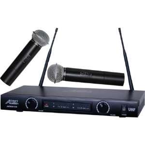  Dual Channel Handheld Wireless Microphone System Musical Instruments