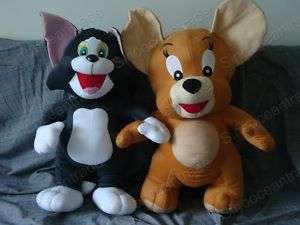 TOM CAT AND JERRY MOUSE BIG PLUSH STUFFED TOY 27.5  