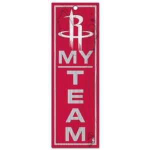  Houston Rockets Official Logo 4x13 Wood Sign Sports 
