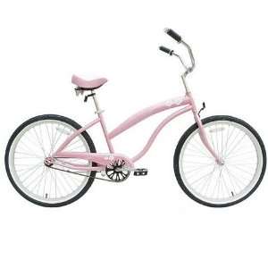  26 Single Speed Ladies Deluxe Cruiser, Pink color Sports 