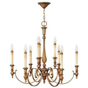  Yorktown Brushed Bronze Chandelier