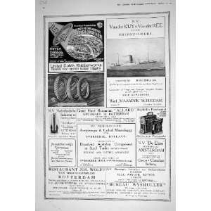 1921 ADVERTISEMENT DUTCH RUBBERWORKS SHIPBUILDERS ROTTERDAM BUREAU 