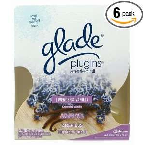 Glade Plug In Scented Oil, Lavendar and Vanilla, 2 Count Boxes (Pack 