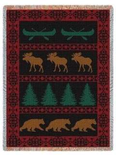   richly colored and cozy throw. Perfect for the lodge themed home