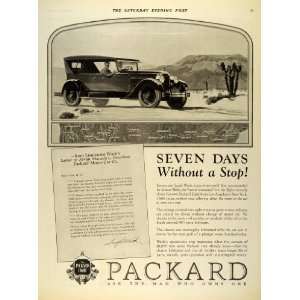  1925 Ad Army Lieutenant Leigh Wade Packard Automobile 