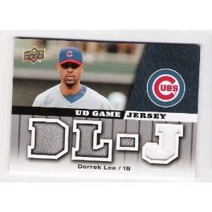 DERREK LEE 2009 Upper Deck UD GAME JERSEY CARD #GJ DL Chicago Cubs 