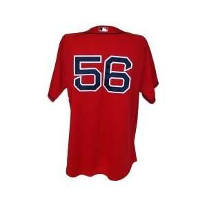   End of Season Game Used Red Alternate Jersey (50)