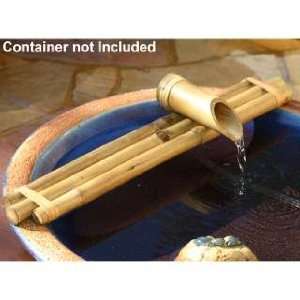 12 3 Arm Bamboo Water Fountain Spout and Pump Set  