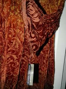 Golden Ombre Velvet Burn out Dress by Muse, US Size 10  