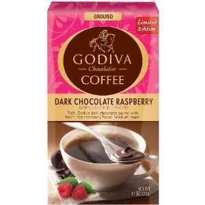 GODIVA Chocolatier COFFEE Dark Chocolate Coffee, Raspberry, 11 Ounce 