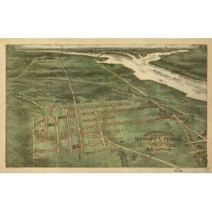  Panoramic Map Perspective view of northwest Alexandria  showing 