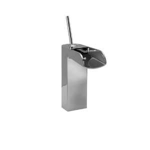   Handle Medium Bathroom Faucet with Pop Up Drain and