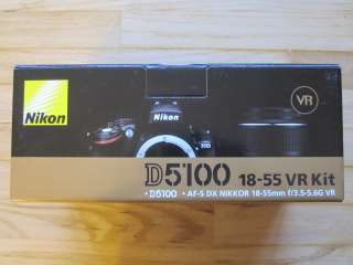 Brand New Nikon D5100 16.2 MP SLR Camera w/ 18 55mm AF S DX VR Nikkor 