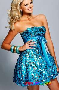   Mini Blue Cocktail/Party Dress Girl Birthday Prom Evening Dress/Gown