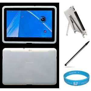 com Frost White Silicone Skin Cover for Samsung Galaxy Tab 10.1 inch 