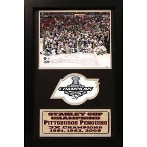  2009 Pittsburgh Penguins Stanley Cup STD Patch Frame 