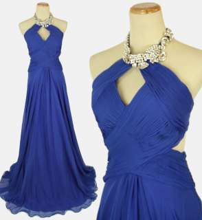 JOVANI 159208 Royal $500 Prom Pageant Evening Gown   BRAND NEW   Size 