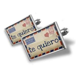 Cufflinks I Love You Spanish Love Letter from Spain   Hand Made Cuff 