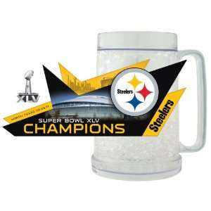 NFL Pittsburgh Steelers Super Bowl Champions Freezer Mug  Clear 