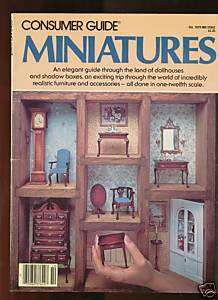 MINIATURES DOLLHOUSES FURNITURE SHADOW BOXES ACCESSORIES 1/12 SCALE 