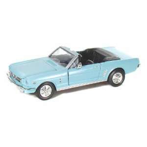  1964 1/2 Ford Mustang Convertible 1/24 Light Blue Toys 