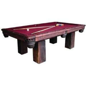  Timber Lodge Billiard Table (Natural) (32H x 100W x 56D 