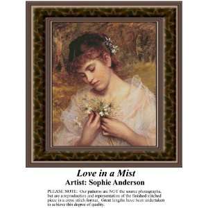  Love in a Mist, Counted Cross Stitch Patterns PDF  