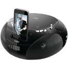 COBY PORTABLE CD PLAYER WITH AM/FM RADIO & IPOD DOCK