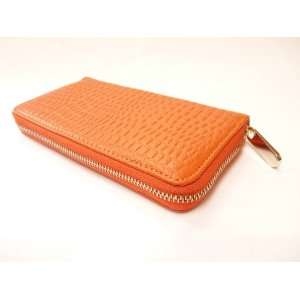   Credit Cards, Currency, Cell Phone, Cosmetics   Orange Crocodile