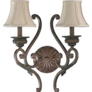   Sebastiano Tuscan Two Light Wall Sconce from the Seb