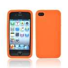 Accessory Geeks ORANGE For VZW Apple iPhone 4 Silicone Case Cover