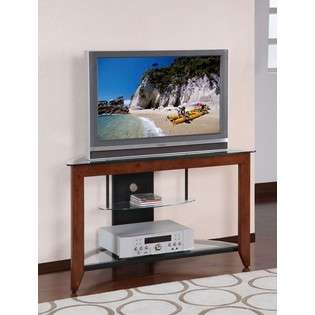 Powell Company 42W Corner TV Media Stand in Medium Cherry Finish at 