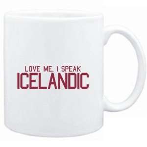 Mug White  LOVE ME, I SPEAK Icelandic  Languages  Sports 