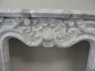 HAND CARVED CARRERA MARBLE FIREPLACE MANTEL 10MNT136  