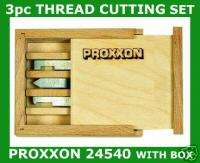 PROXXON 24540 3 pcs THREAD CUTTING TOOLS LATHE PD230/E  