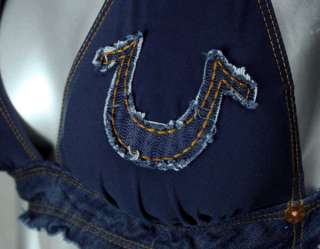   Religion Jeans brand Womens JEANIUS Bikini DENIM patch set Halter
