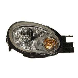  2003 05 DODGE NEON HEADLIGHT FROM 5 12 03 WITH CHROME 