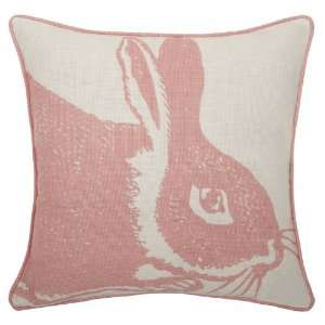  Thomaspaul   Rose Bunny Linen Pillow