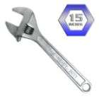 Trademark Tools Heavy Duty 15 Inch Drop Forged Steel Adjustable Wrench