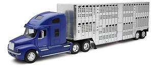 NEW RAY FREIGHTLINER CENTURY CLASS S/T LIVESTOCK 1/32 BLUE 12723 