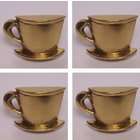   Antique Solid Brass Handmade exceptional Cup & Saucer Knob Pulls. We