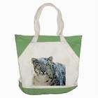 Carsons Collectibles Accent Tote Bag Green of Apple Snow Leopard Logo