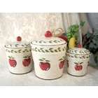 Quality Best Quality  Country Apple Canister 3pc Set