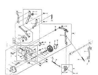 SINGER 401 type hook sewing machine Hook area Parts  Model 717 401 