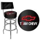 Trademark Global Team Chevy Racing Padded Bar Stool with Back